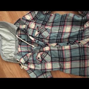 Plaid Flannel with Hoodie